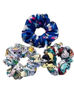 Printed Satin Scrunchies, Scrunchies for women