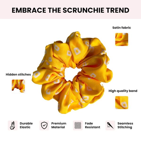 Printed Satin Scrunchies, Scrunchies for Women