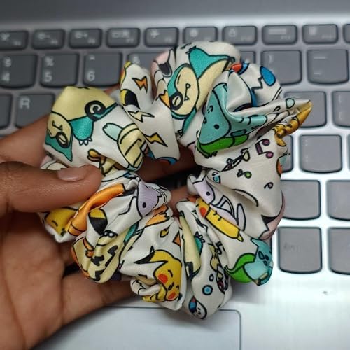 Printed Satin Scrunchies, Scrunchies for Women