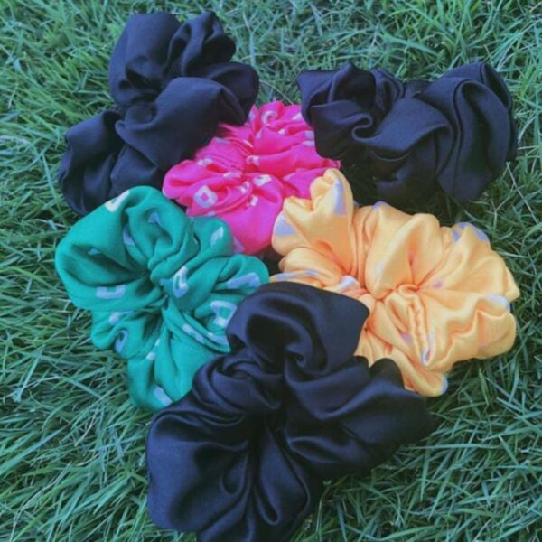 Printed Satin Scrunchies, Scrunchies for Women