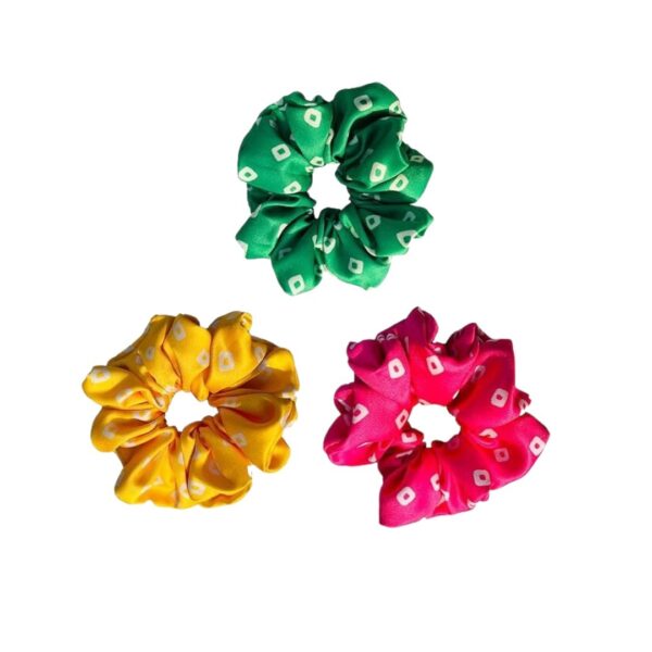 Printed Satin Scrunchies, Scrunchies for Women