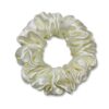 White Satin Skinny Scrunchies