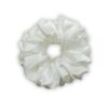 White Satin Scrunchies