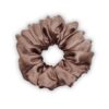 Brown Satin Scrunchies