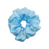 Blue Satin Scrunchies