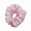 Pastel Pink Satin Scrunchies