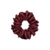 Maroon Satin Scrunchies