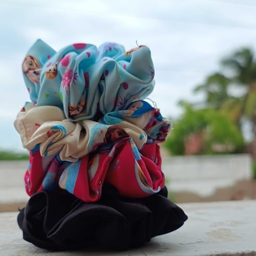 Printed Satin Scrunchies, Scrunchies for Women