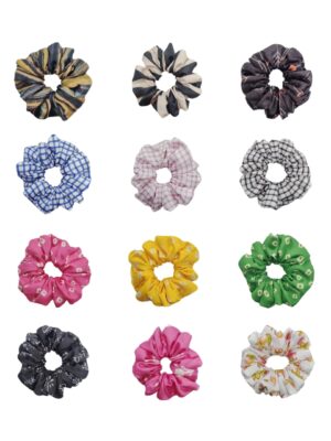 Printed Satin Scrunchies, Scrunchies for Women