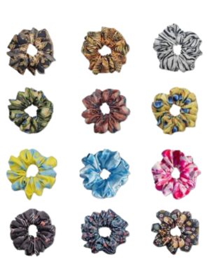 Printed Satin Scrunchies, Scrunchies for Women